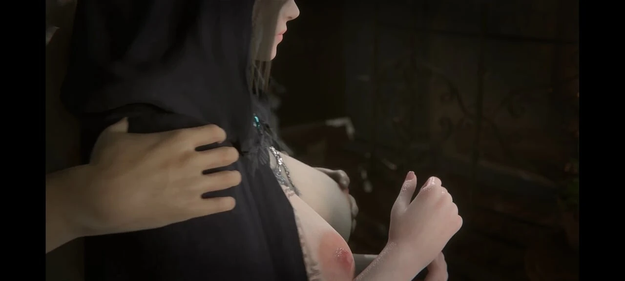 Hot girl with a warrior animated