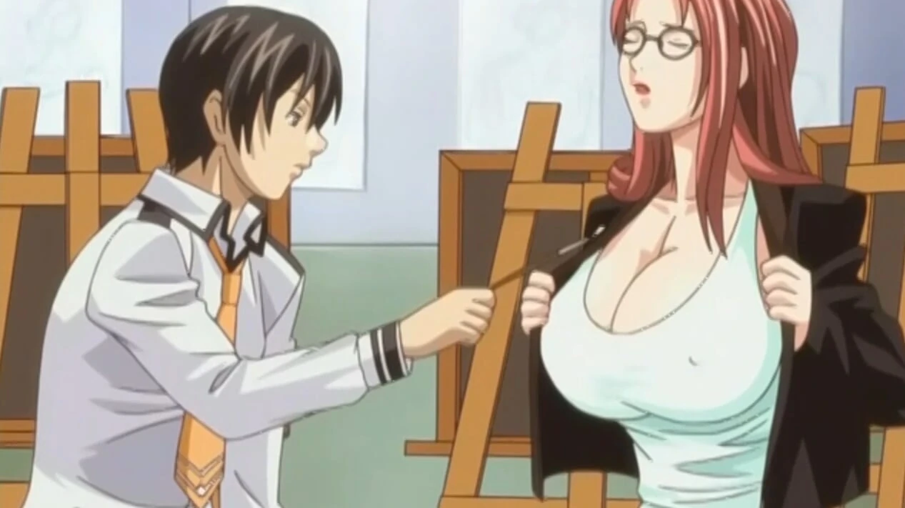 Janitor Gets Fucked on the Desk by Busty Headmistress After Hours in Her Office