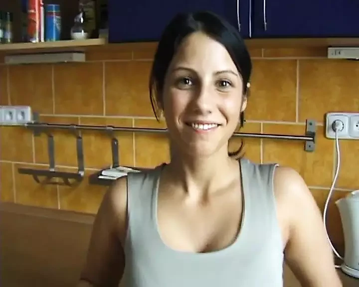 I present to you Lucie a real brunette fairy with a great desire to show herself on a porn site