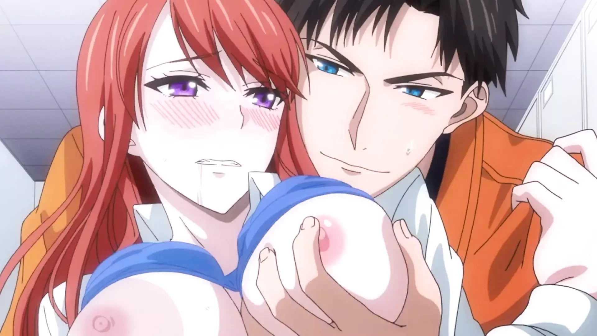 Touches: Encounter with My Ex in the Locker Room (Hentai, Eng Sub)