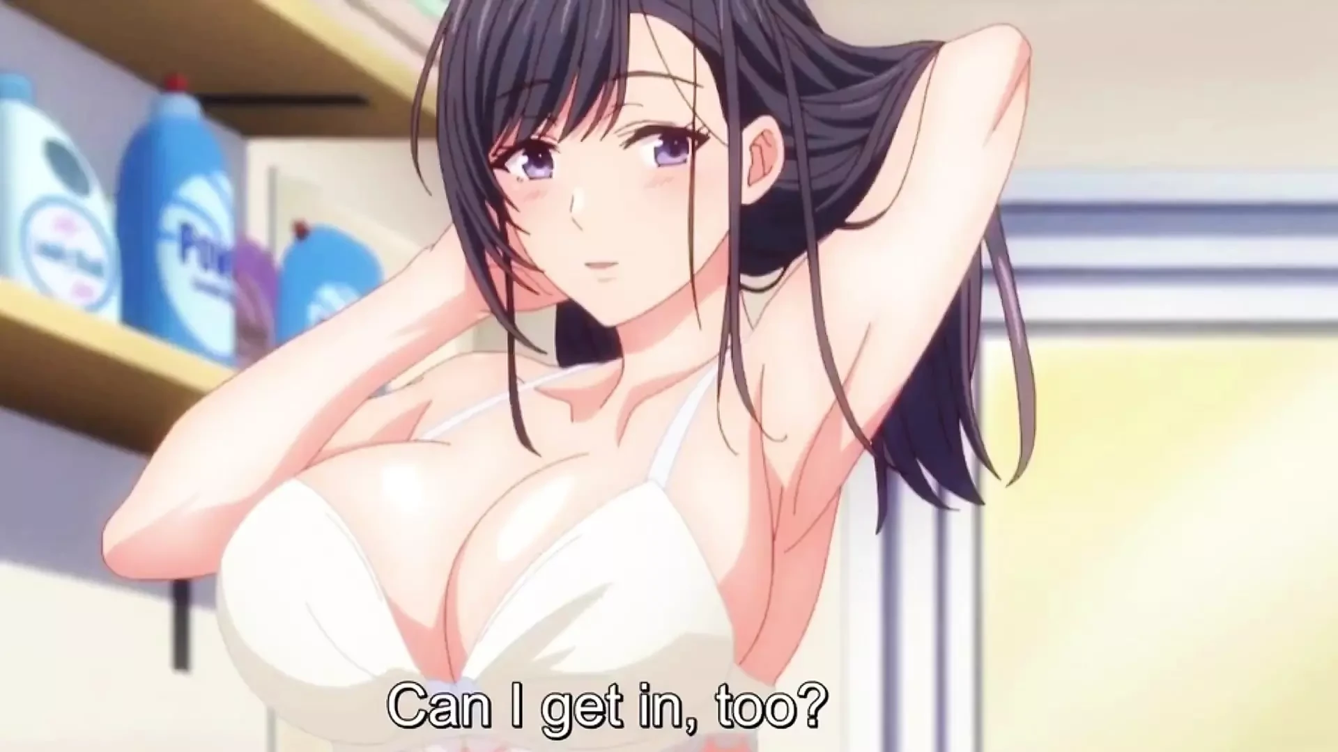 Bathroom Heat: A Couple’s Intimate Game of Tease and Touch – Hentai