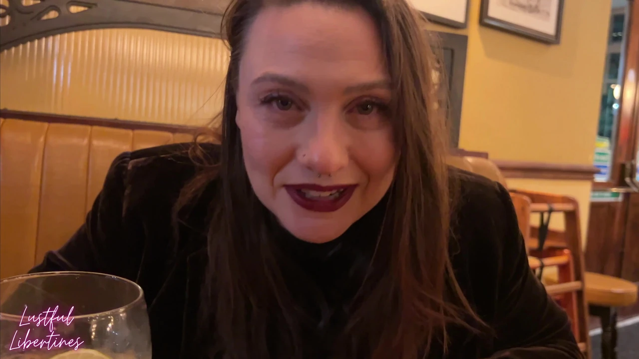 Cheating wife fucks employee in pub toilet while husband waits outside and gets a surprise load all over her face