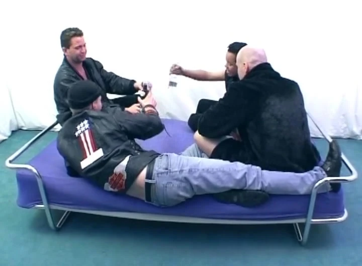 Nasty German slut gets ass wrecked in an orgy