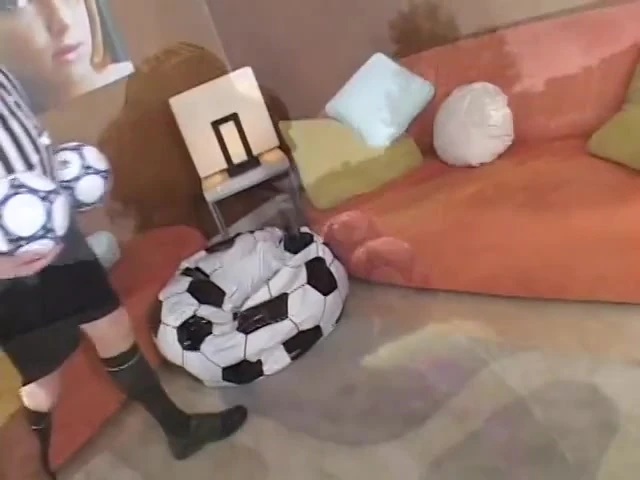 Pretty slut with big natural boobs enjoys fucking on the couch like a pro