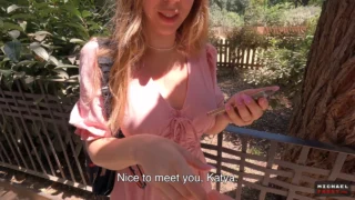 The naive tourist thought she wouldn’t have to suck cock for photos! Spoiler! She had to!