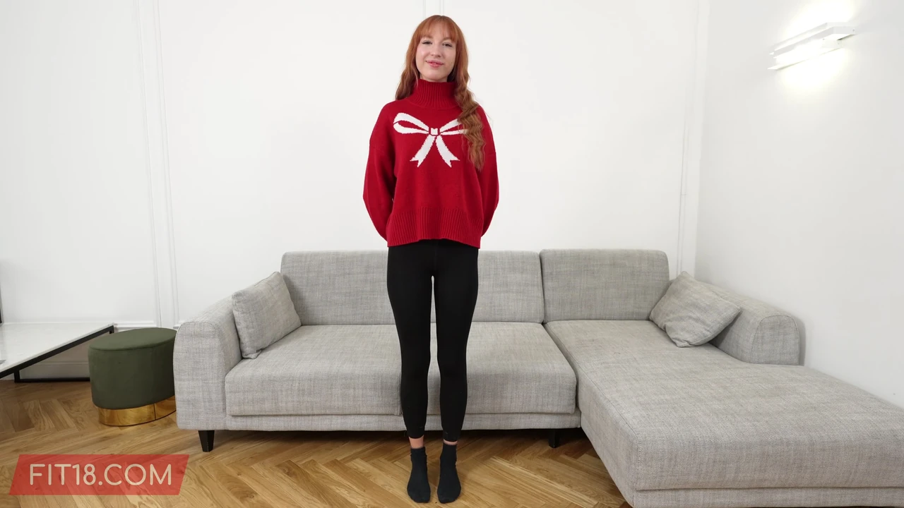 FIT18 – Lilly Mays – Casting Tall and Skinny Latvian Redhead In Bodysuit – 60FPS