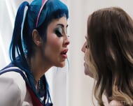 OOPSIE! – Jewelz Blu Sneaks Lulu Chu Fuck At Futakuthon Until Codi Vore Joins Anal Threesome